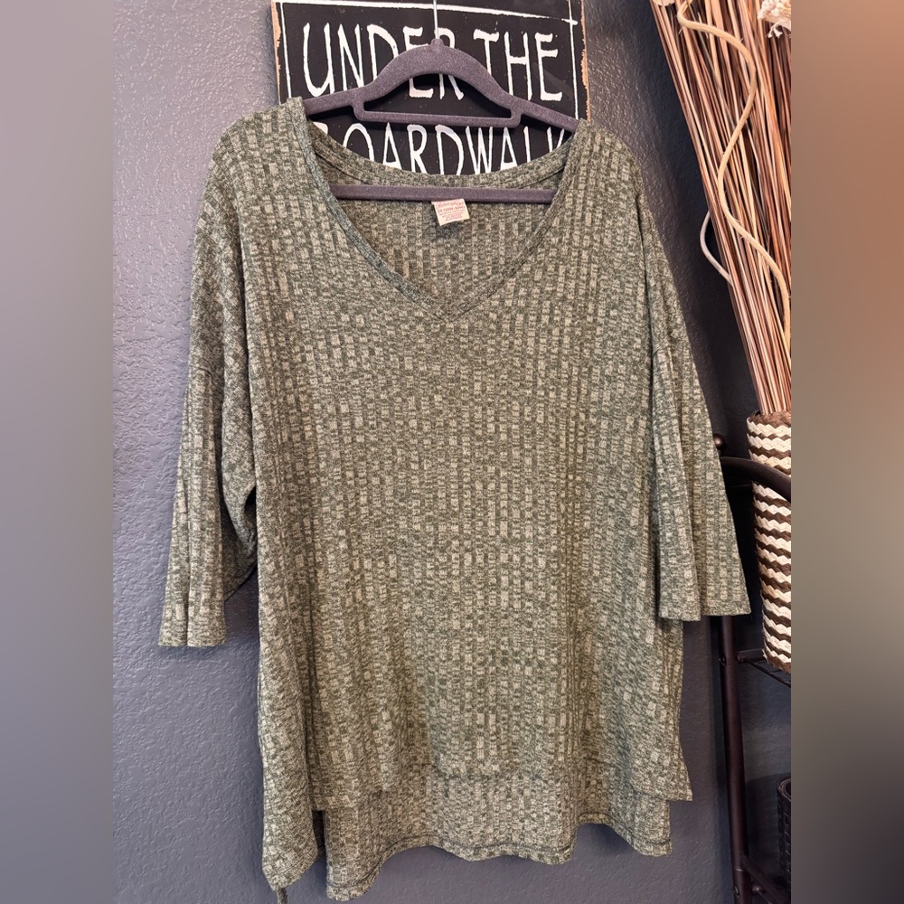 Faded Glory Olive Knit Sweater 2XL